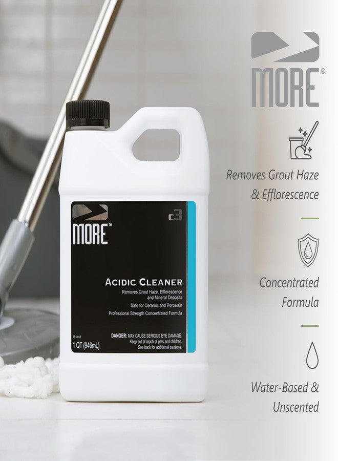 MORE Surface Care MORE Grout Cleaner for Tile Floors - Acidic Grout Cleaning Solution - Removes Cement-Based Grout Haze, Efflorescence and Mineral Deposits - Quart 32oz - Image 5